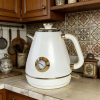 Retro-Themed Thermometer Display Electric Kettle with Instant Boiling Function 1850W SUS304 LED 2.0L Non-BPA Automatic Shut-off & Dry Cooking Protecti