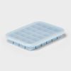 Silicone Ice Cube Tray with Lid Blue