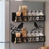 2 Pack Bird Magnetic Spice Rack for Refrigerator Metal Magnet Basket Shelf for Fridge Seasoning Storage Organizers Home Decor Kitchen Accessories