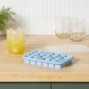 Silicone Ice Cube Tray with Lid Blue