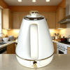 Retro-Themed Thermometer Display Electric Kettle with Instant Boiling Function 1850W SUS304 LED 2.0L Non-BPA Automatic Shut-off & Dry Cooking Protecti