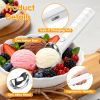 45 Seconds Fast Warm Electric Ice Cream Scoop, Self-Heating Rechargeable Ice Cream Spoon Non-Stick Smooth Round Scoops
