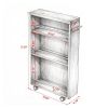 Storage Cabinet with Space-Saving and Lock for Kitchen