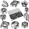 30pcs Mini Cookie Cutter Mold; Biscuit Mold; Fruit Cutting Mold; DIY Kitchen Tools
